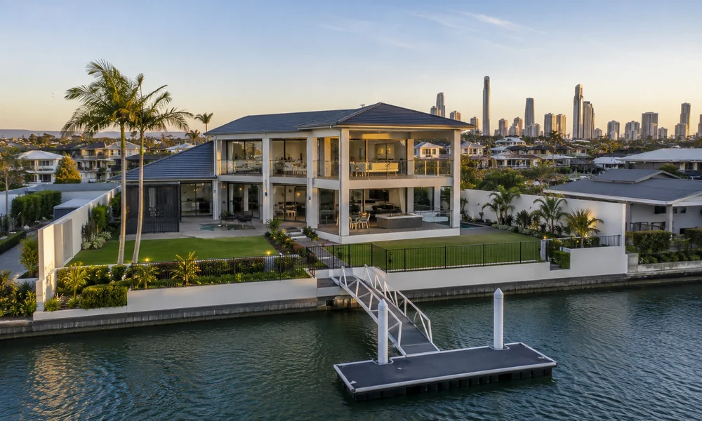 Waterfront home representing prestige canal-front property opportunities in Clear Island Waters.