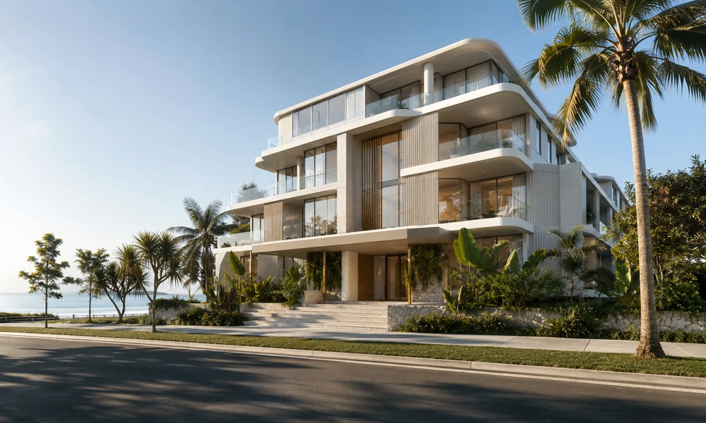 mermaid beach buyers agent boutique luxury apartments Boutique luxury apartment building representing Mermaid Beach apartments and downsizer property options.