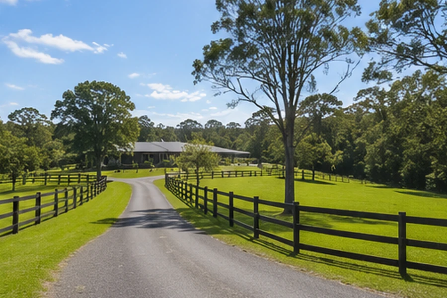 bonogin buyers agent lifestyle estate Bonogin Buyers Agent lifestyle estate with long driveway, fenced acreage and leafy hinterland surroundings