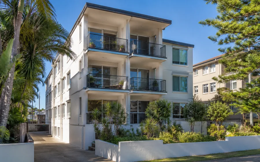 Beachside apartment building in Burleigh Heads with coastal lifestyle appeal.