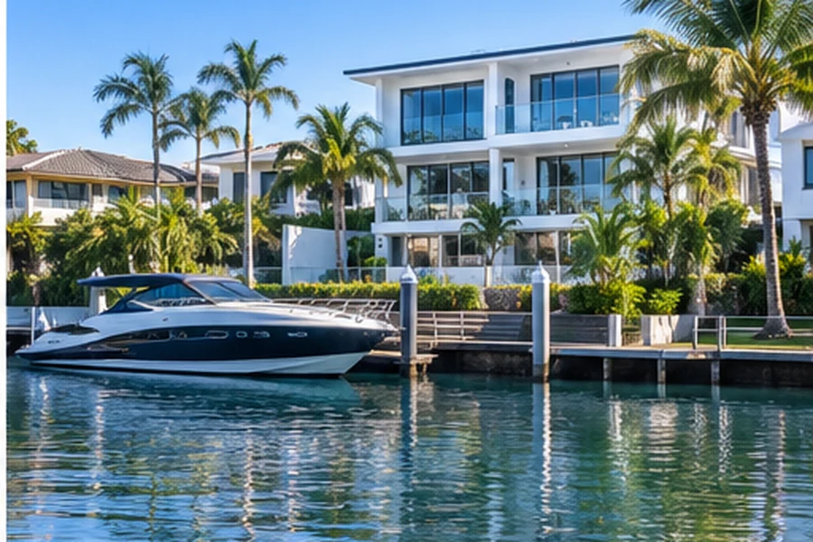 Chevron Island Buyers Agent waterfront home with canal frontage on the Gold Coast