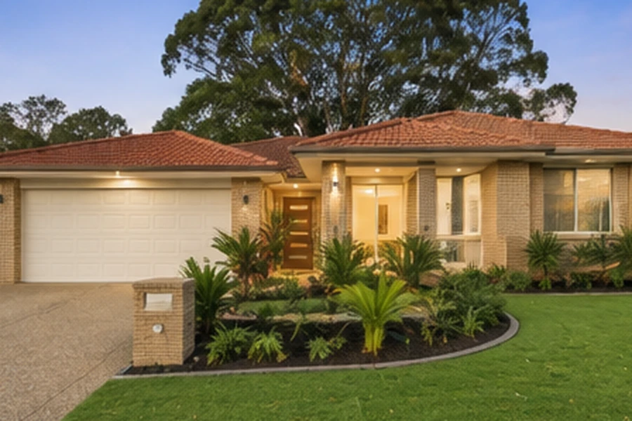 maudsland buyers agent established family home Aerial view across Maudsland showing established residential estates, family homes, green corridors and surrounding hills, highlighting the suburb’s leafy character and northern Gold Coast location.