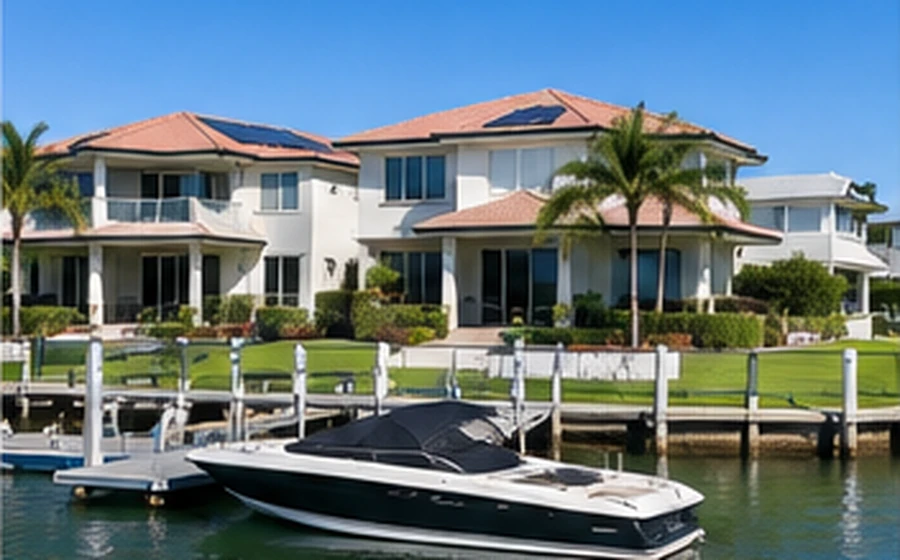 paradise point waterfront homes v2 Paradise Point buyers agent view of a luxury waterfront home with private pontoon and canal access