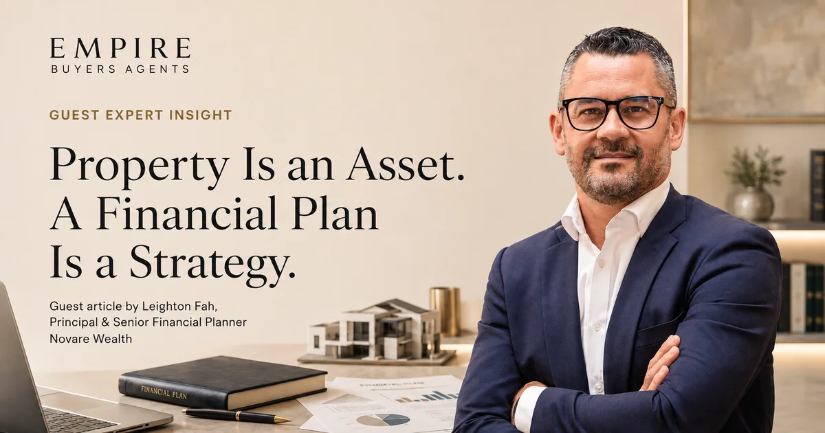 Leighton Fah discussing property investment and long-term financial planning