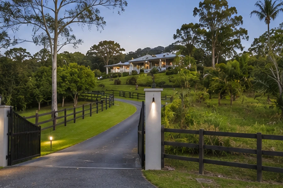 tallai buyers agent elevated estate Tallai Buyers Agent elevated lifestyle estate with long driveway, landscaped acreage and hinterland outlook
