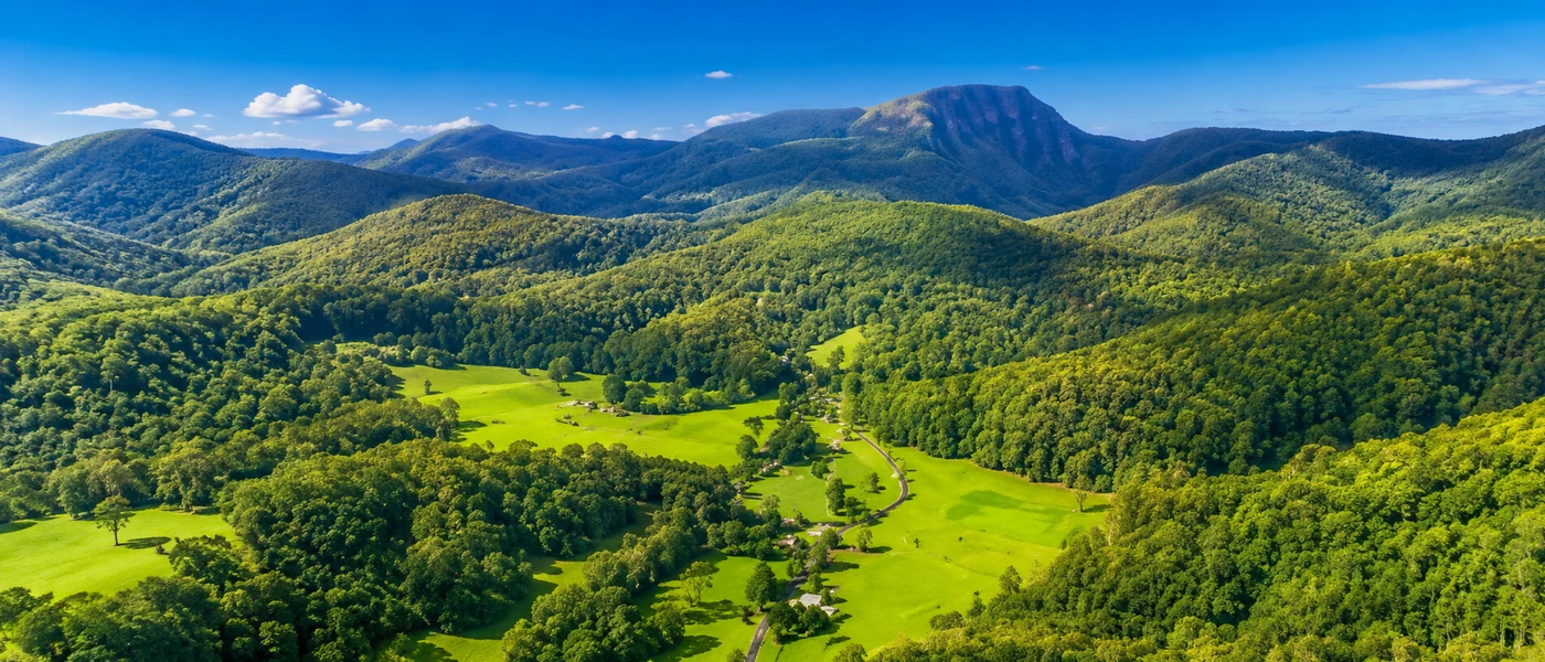 Tallebudgera Valley Buyers Agent aerial view of green acreage, rural homes and Gold Coast hinterland