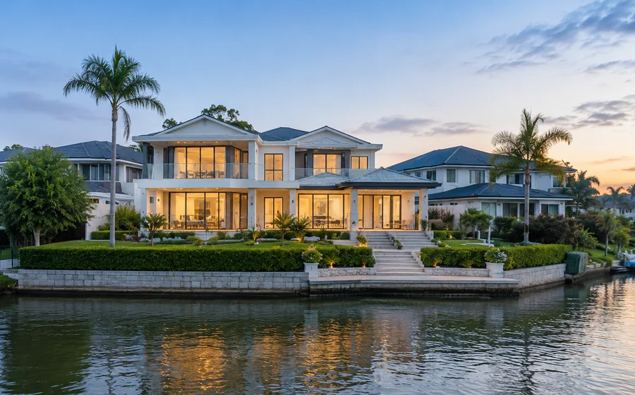 varsity lakes lakefront homes website Lakefront home overlooking the water in Varsity Lakes Gold Coast