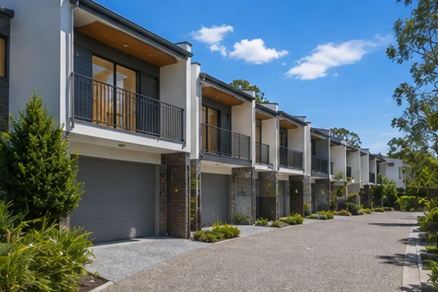 worongary buyers agent townhouses villas Worongary Buyers Agent townhouse and villa complex with modern homes and landscaped surrounds