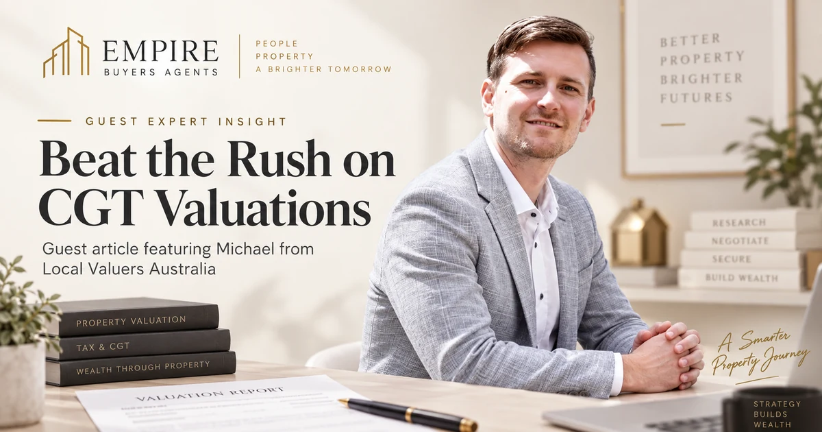 Michael from Local Valuers Australia featured in a guest article about CGT valuations and preparing for upcoming tax changes